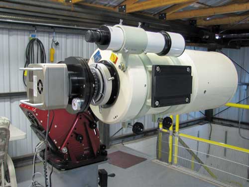 Telescope on mount